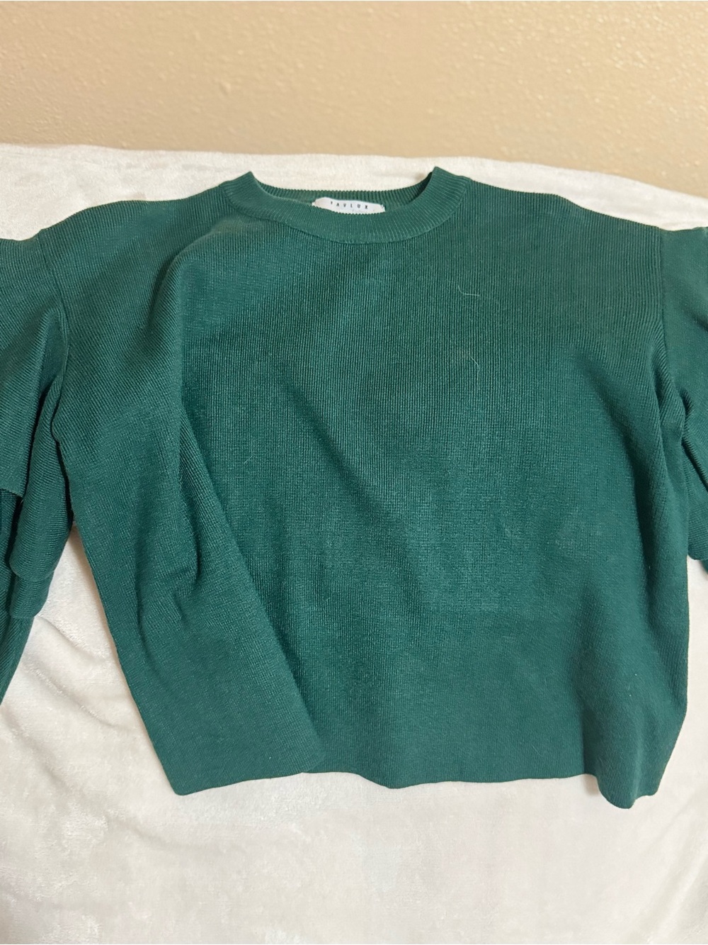 FAVLUX Dark Green Crewneck Sweater